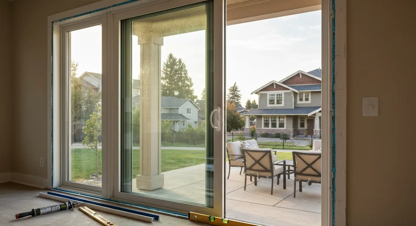 Patio door installation