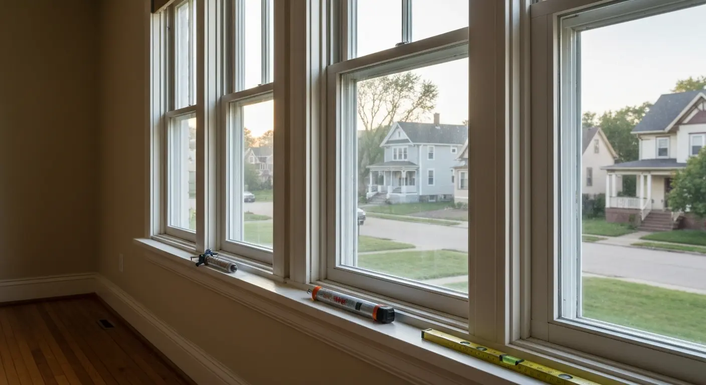 Window installation in Fond du Lac home