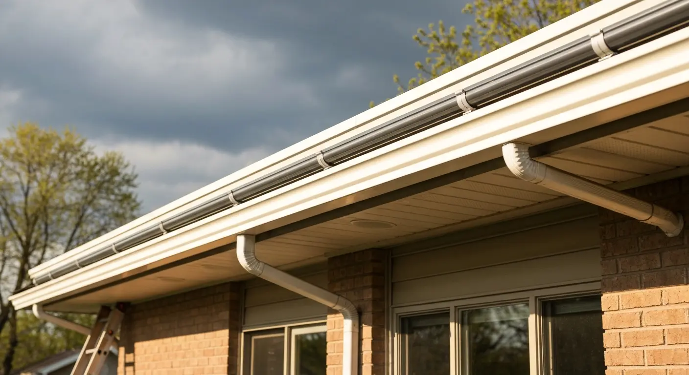 Seamless gutter installation
