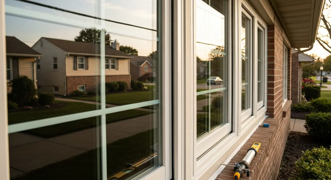 Double hung window installation