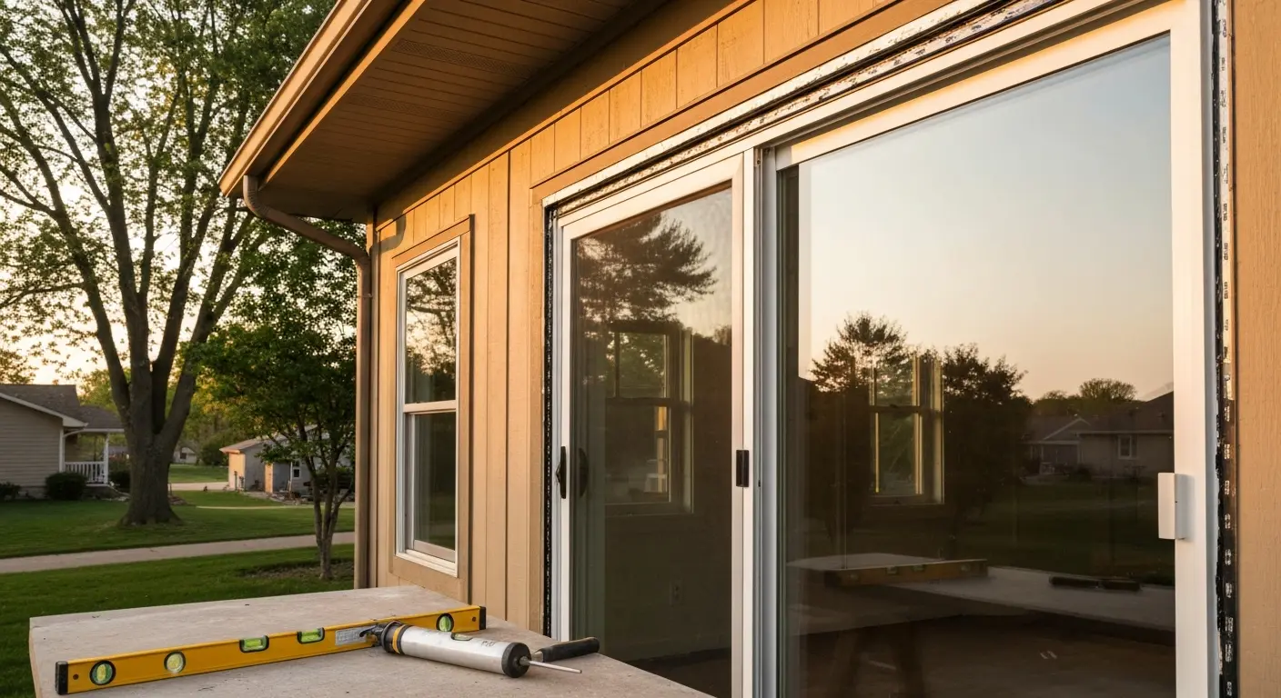 Patio door installation