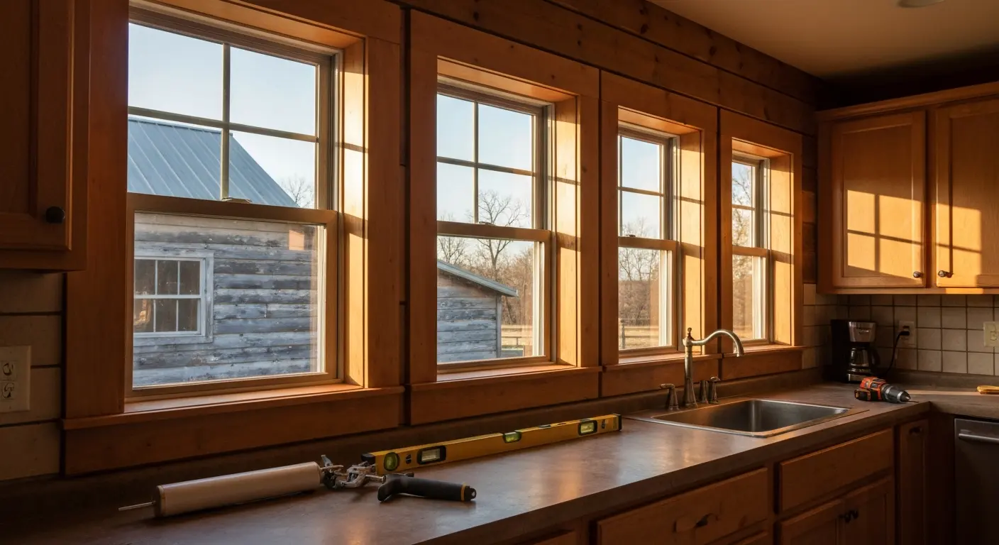 Casement window installation project