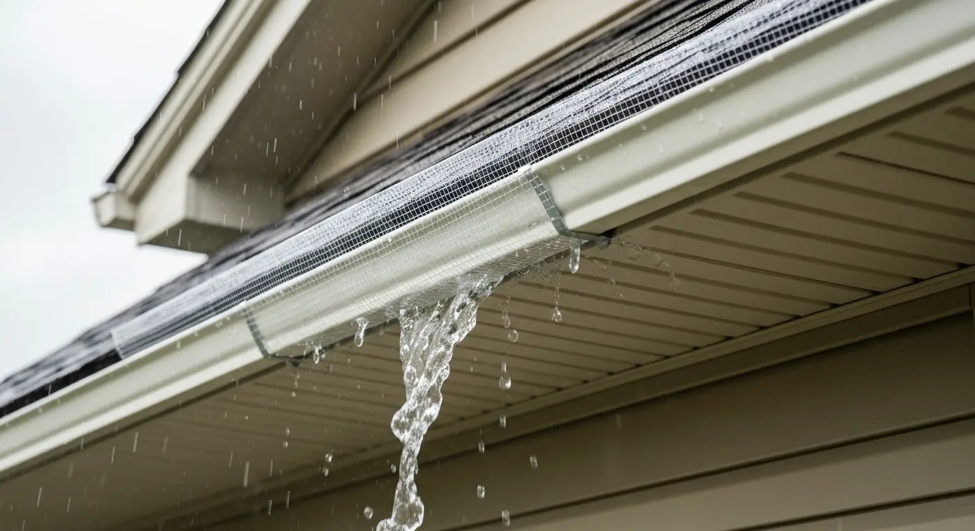 Gutter guard detail