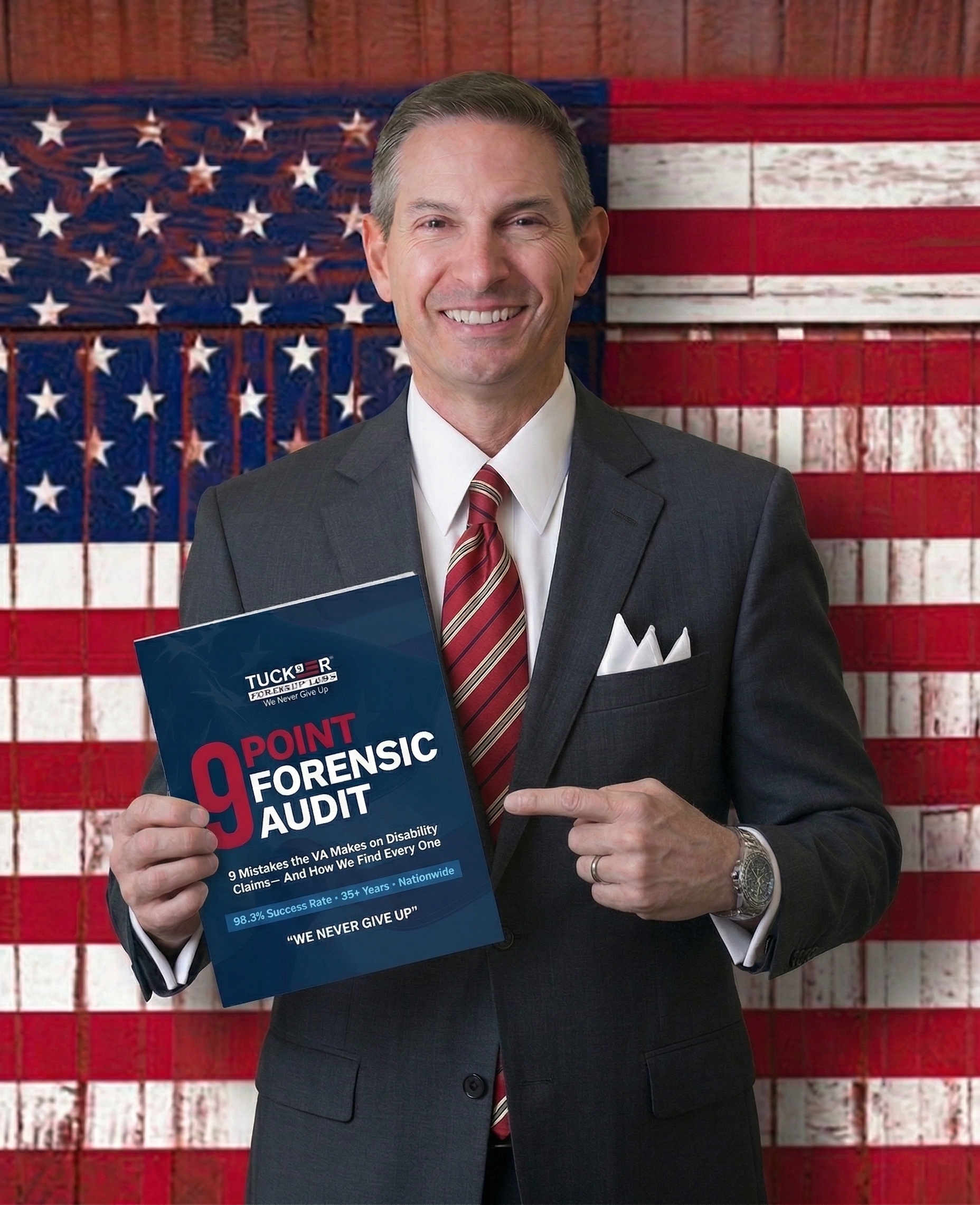 John Tucker holding the 9-Point Guide