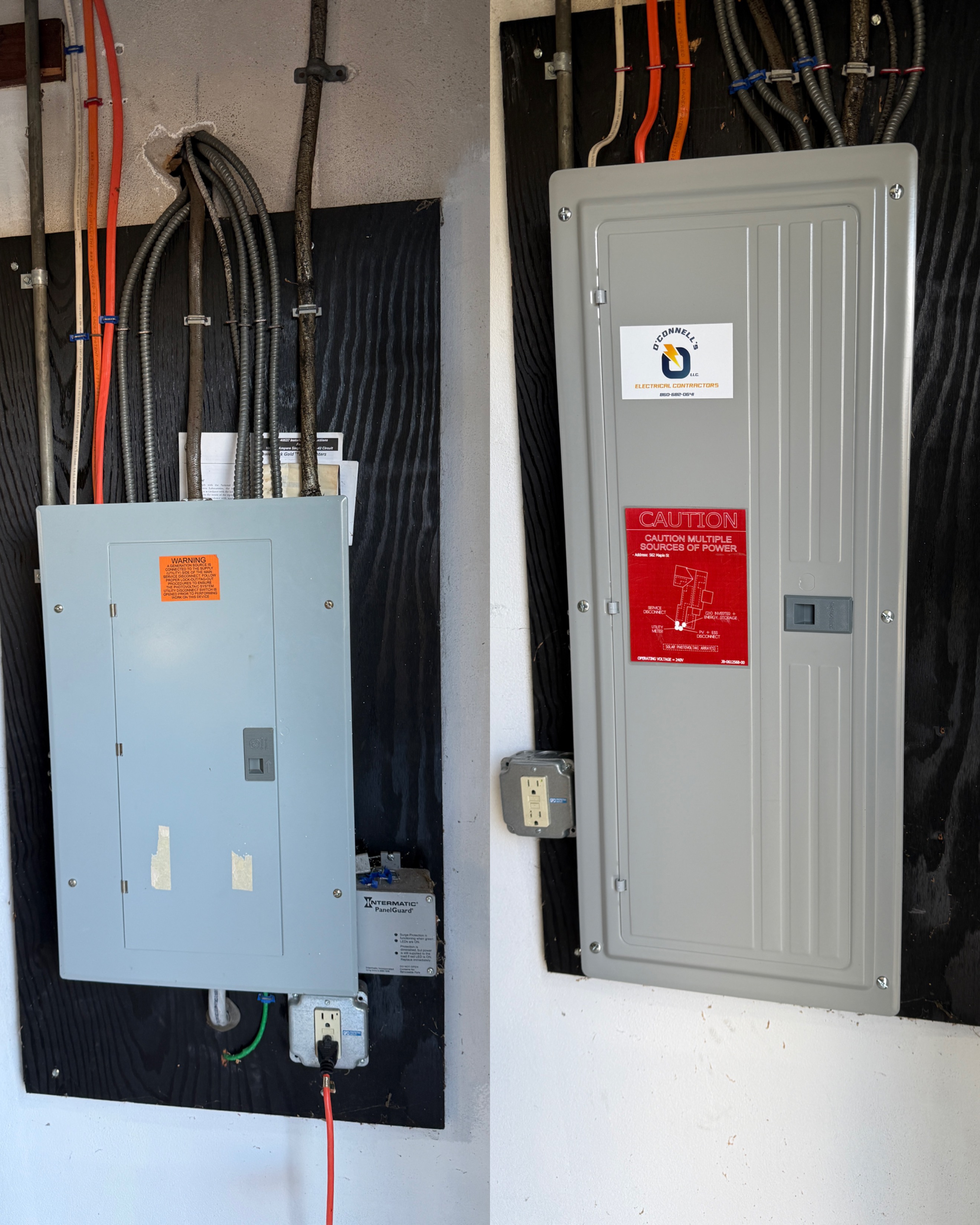 O'Connell's Electrical Contractors — Service and Panel