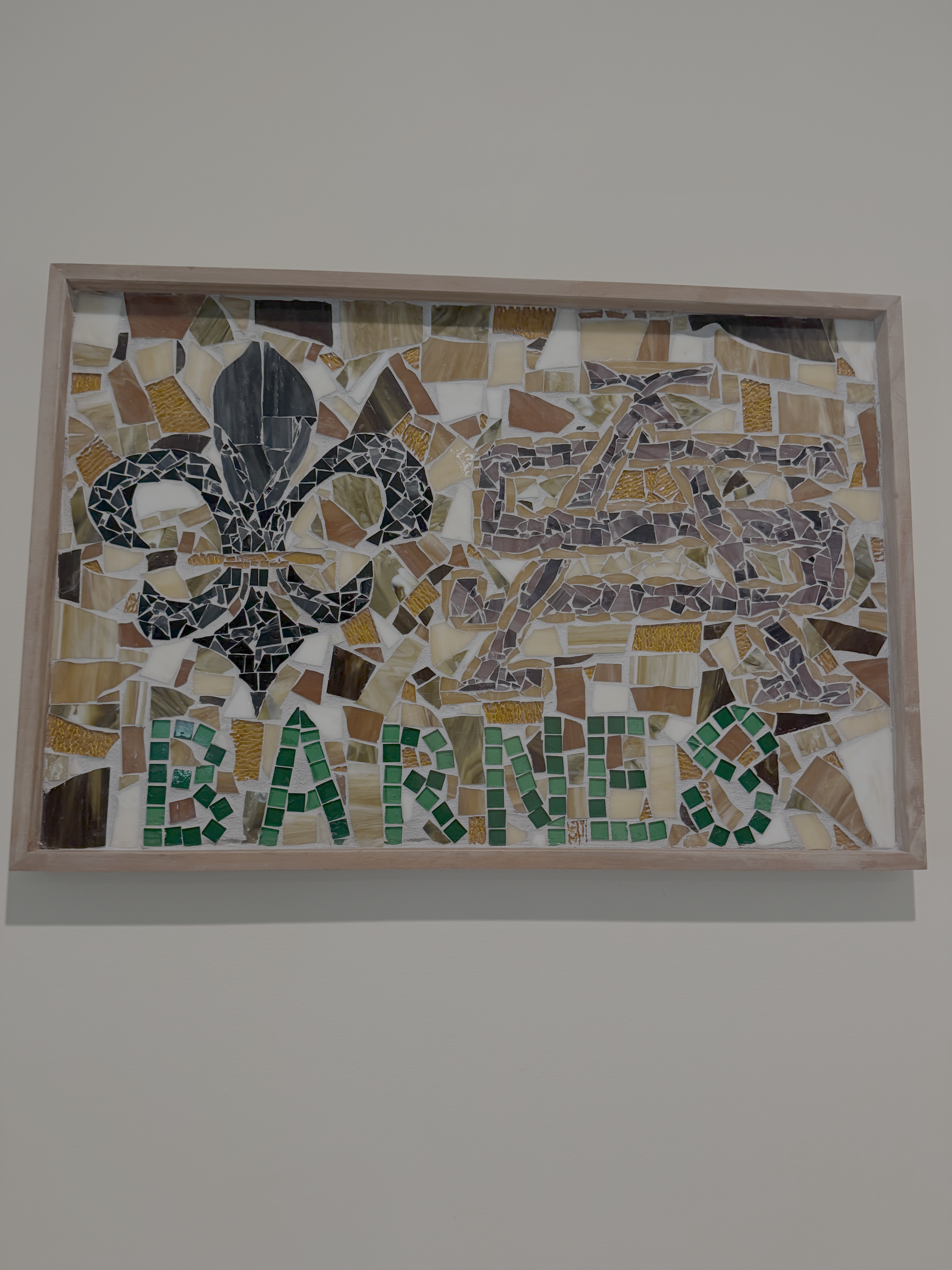 Daddy, an original glass mosaic artwork by Caitlin Barnes.