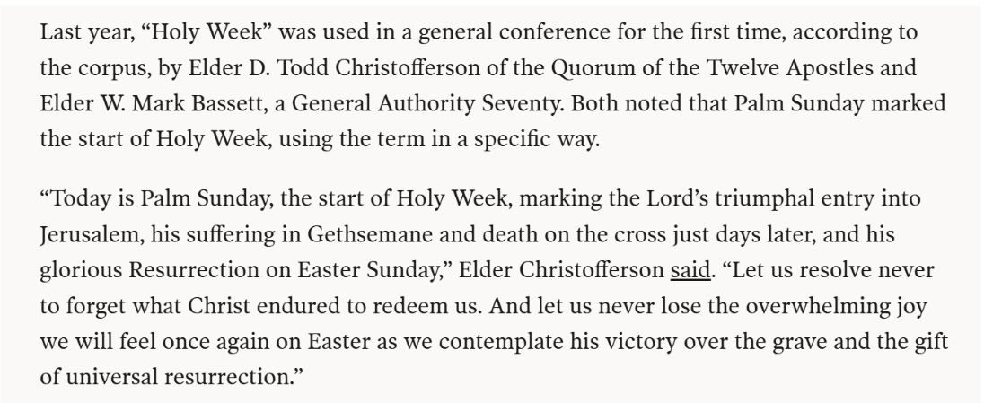 Deseret Book and Holy Week