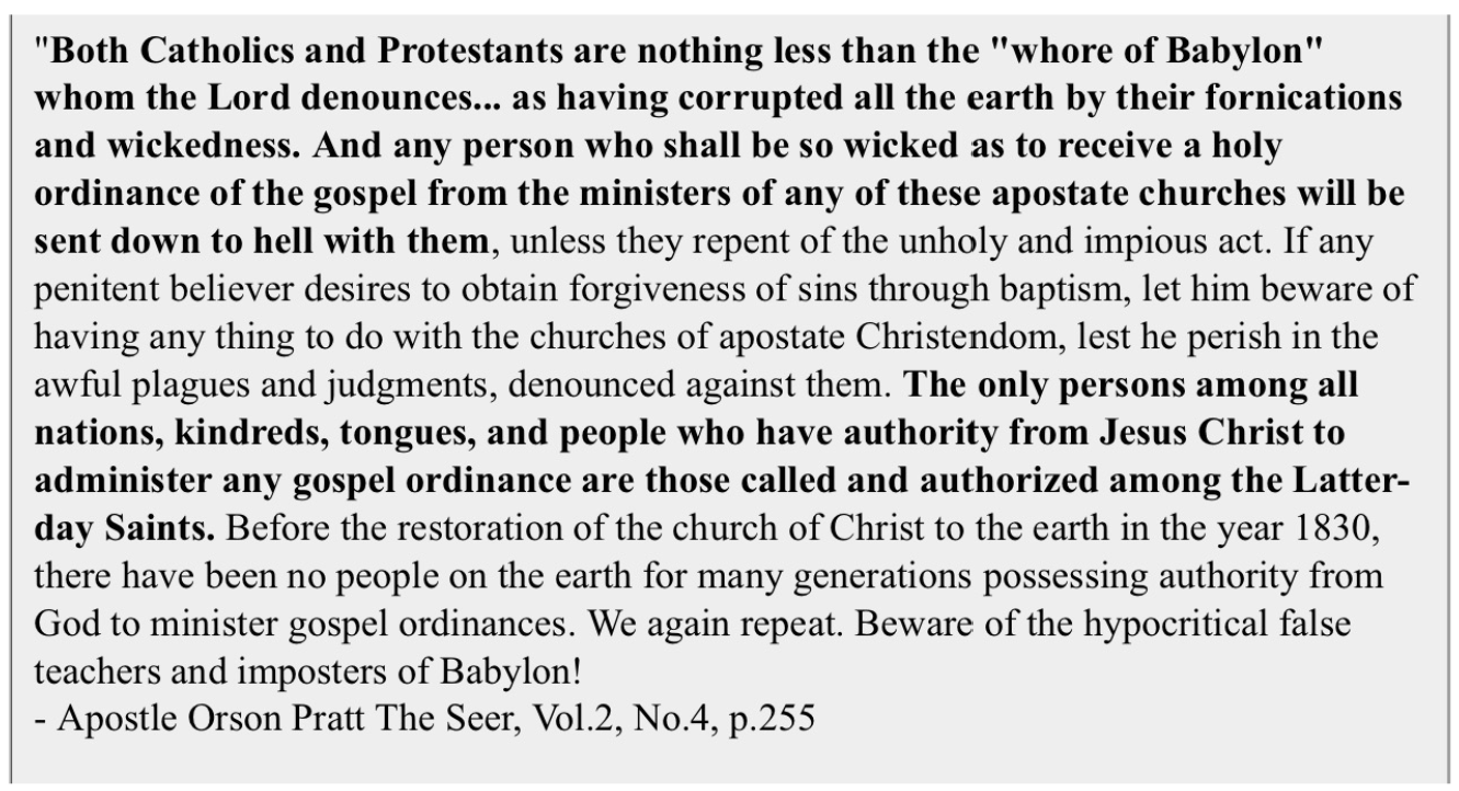 Catholic church is abominable