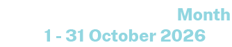 NSW Small Business Month, 1 to 31 October 2026