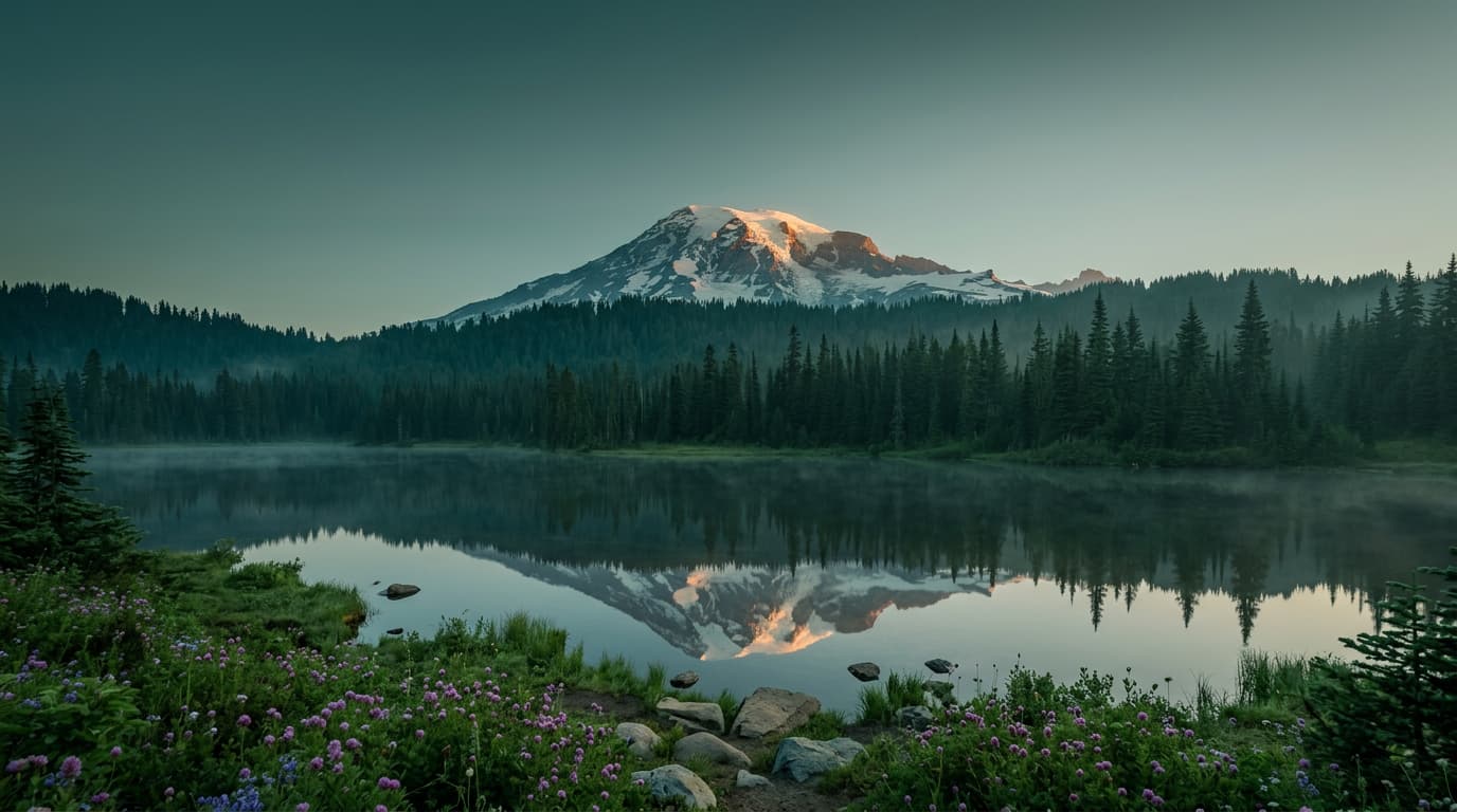 Cascade mountain above a river valley — Dr. Mikailah Grover, ND, naturopathic doctor in Battle Ground, Washington