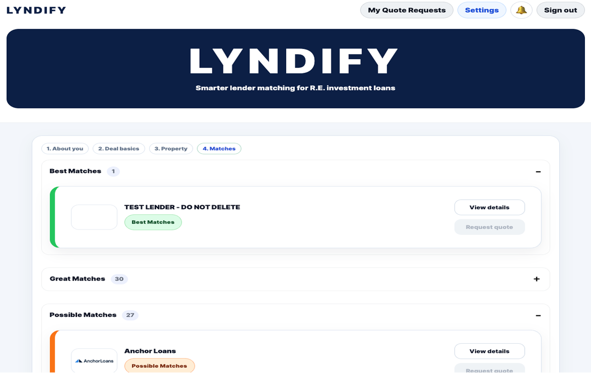 Investors & Sponsors Dashboard