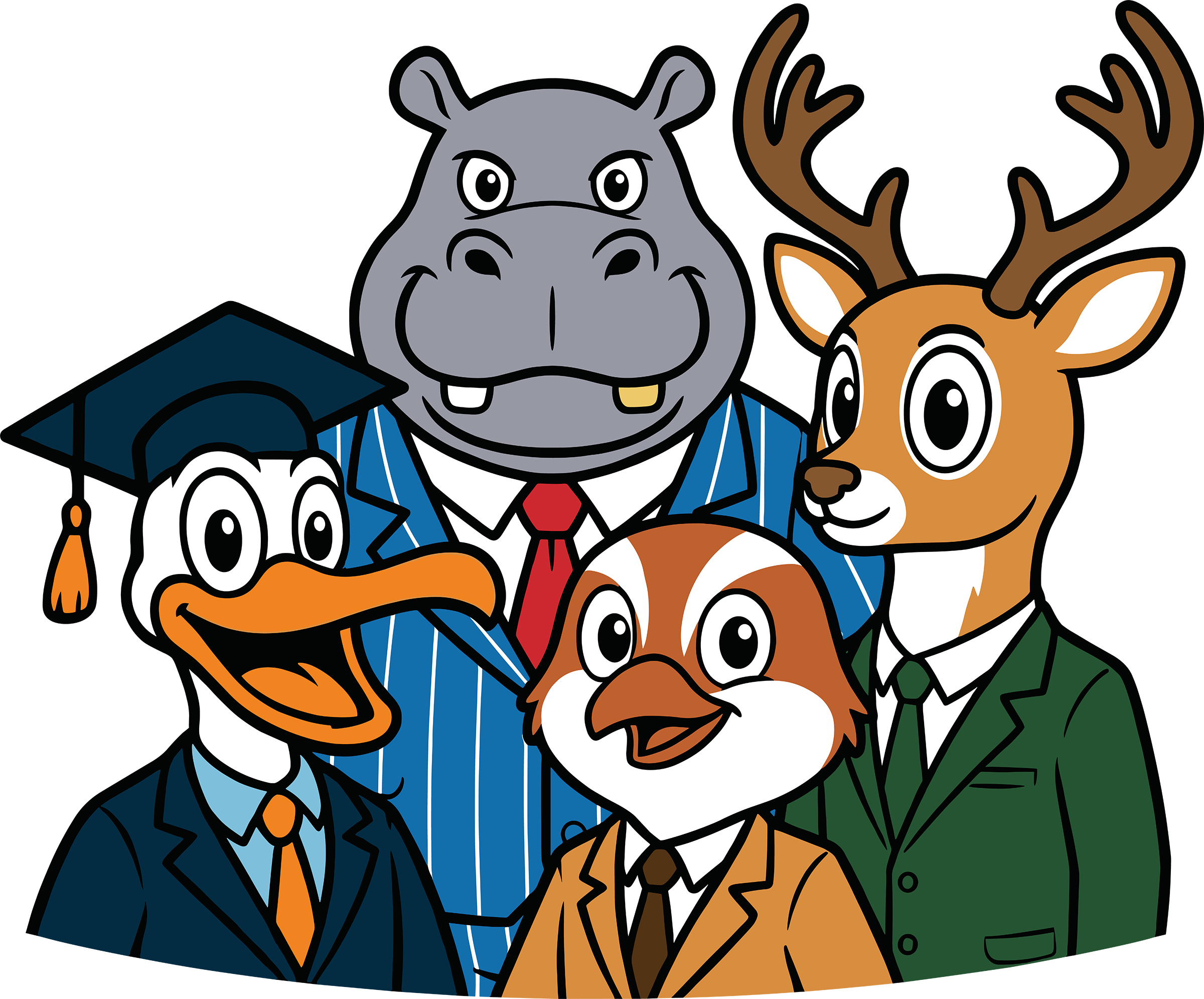 Professor Pelican mascot team