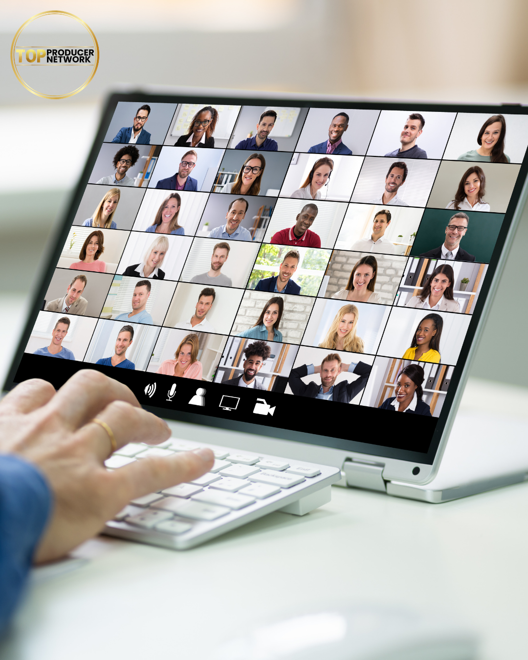 A large virtual real estate webinar