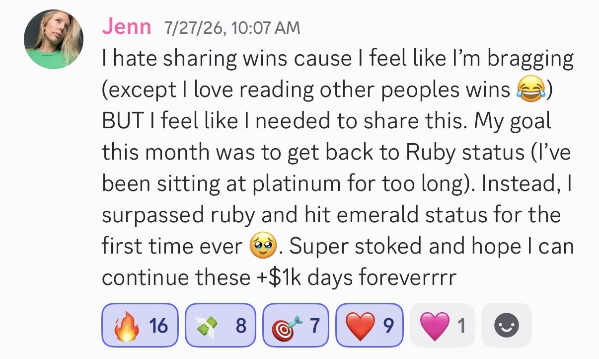 Miss Affiliate student Jenn TikTok Shop result: a $1K day