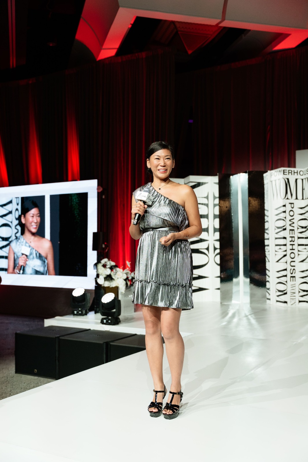 Lillian Victoria Ng speaking on stage