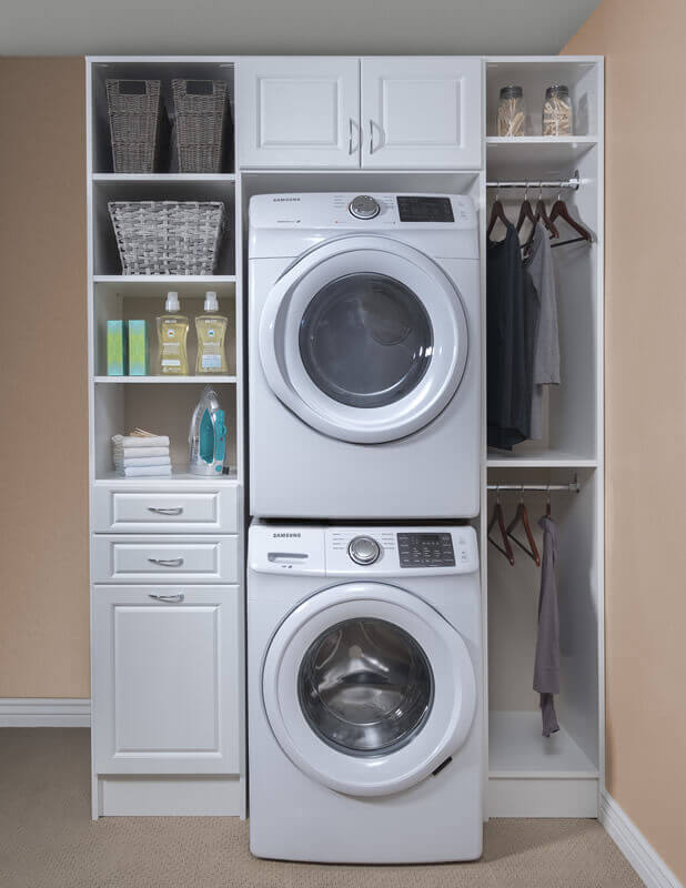 Laundry room storage detail Las Vegas