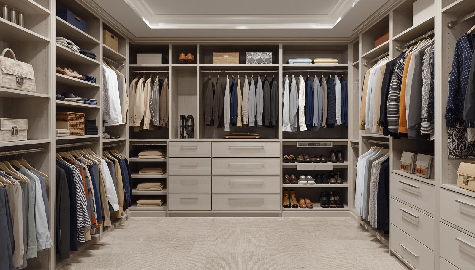 Walk-in closet detail Las Vegas