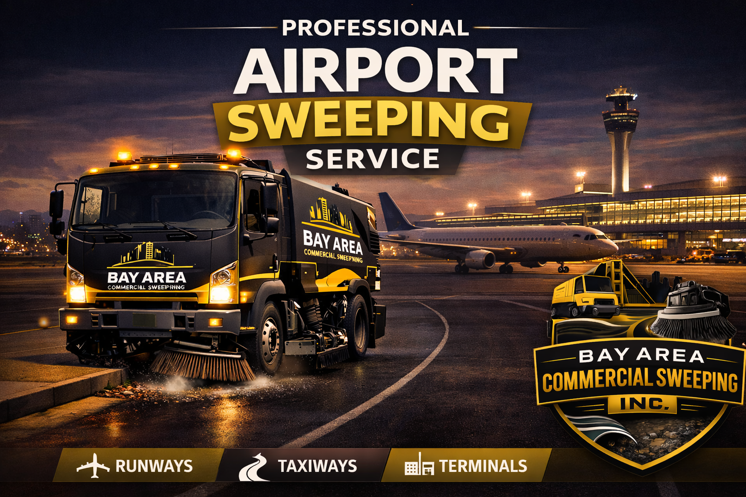 Airport Sweeping in San Jose, CA