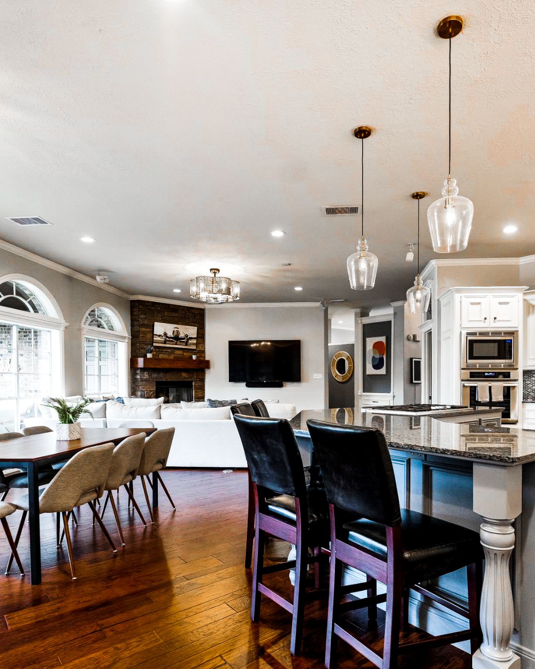 Bright furnished interior of a Stronghold rental property