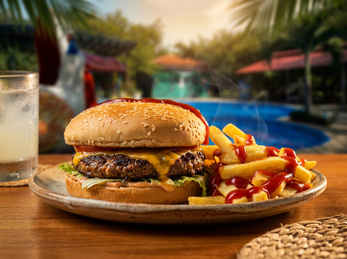 Hamburguesa de res Gold Fruit