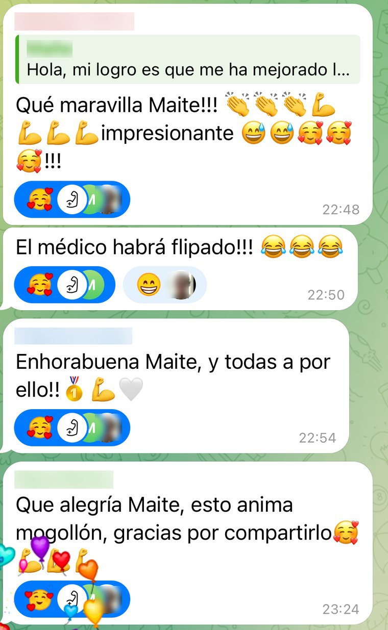 Mensaje de una alumna