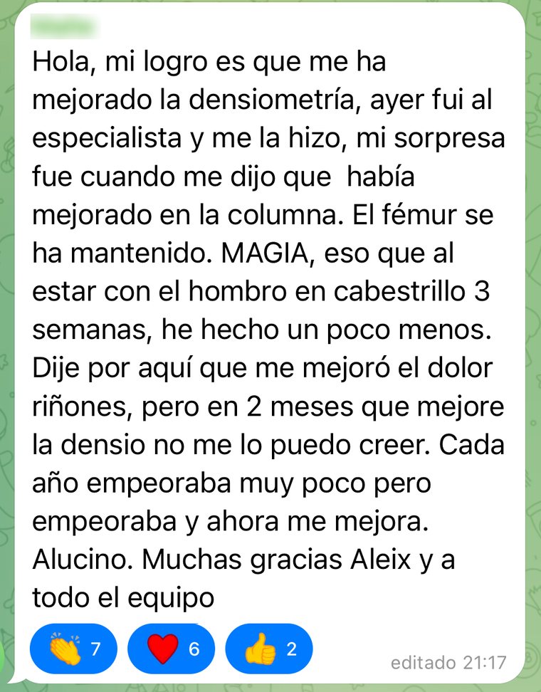 Mensaje de una alumna