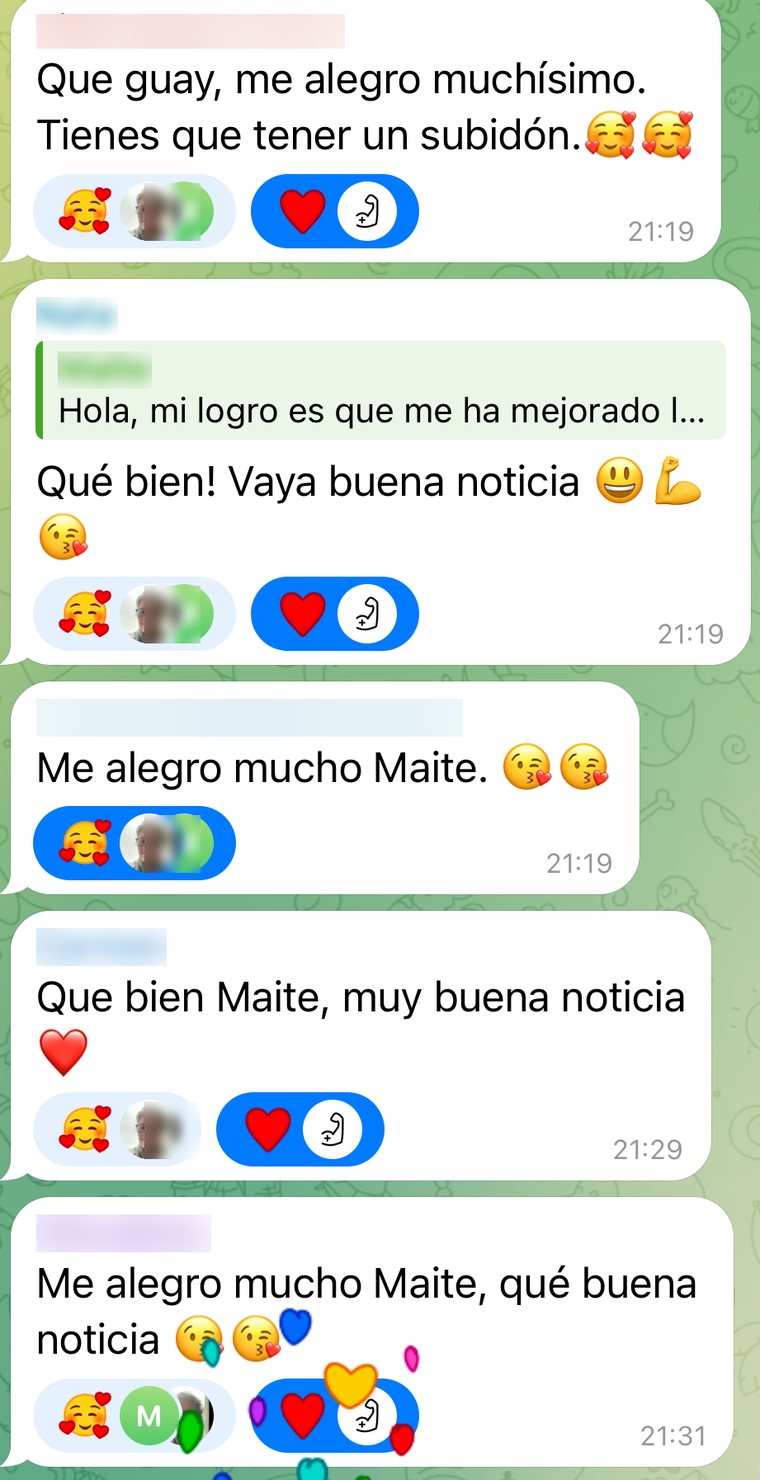 Mensaje de una alumna