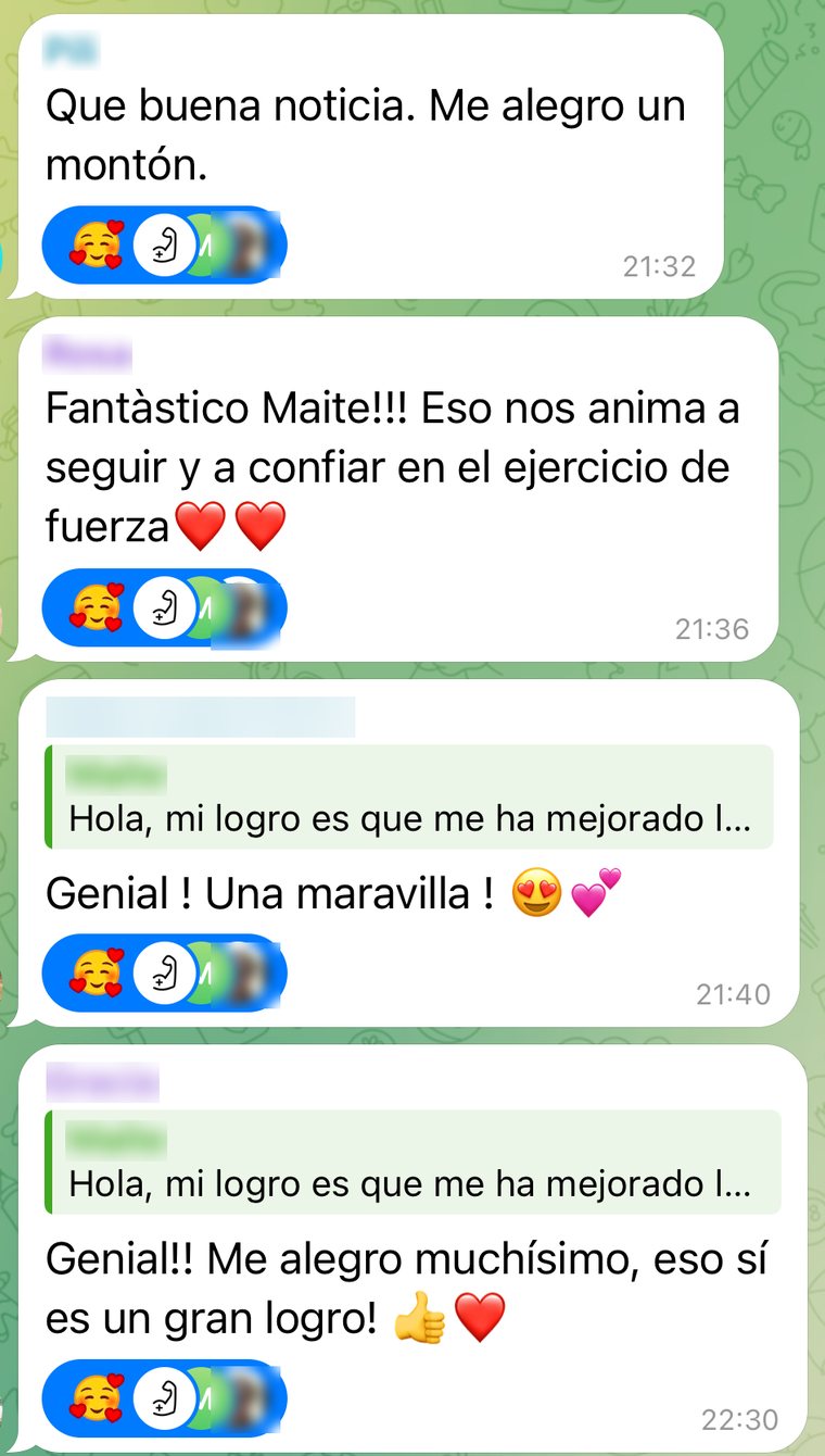 Mensaje de una alumna