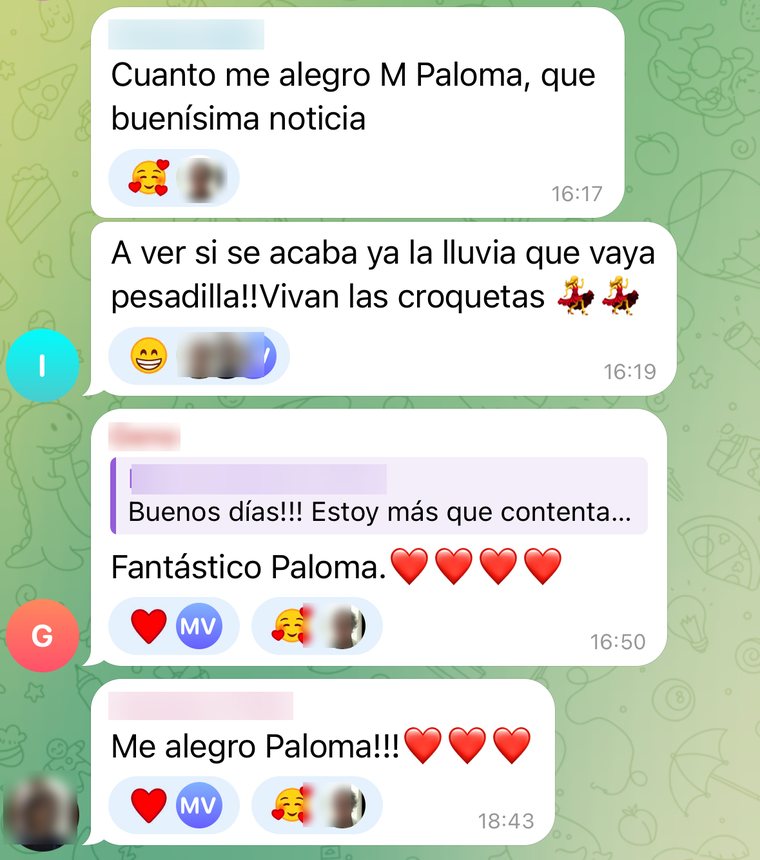 Mensaje de una alumna