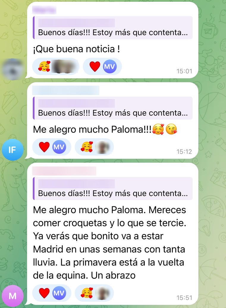 Mensaje de una alumna