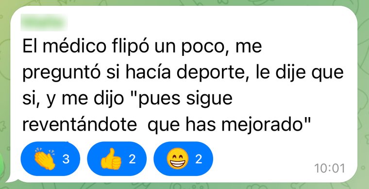 Mensaje de una alumna