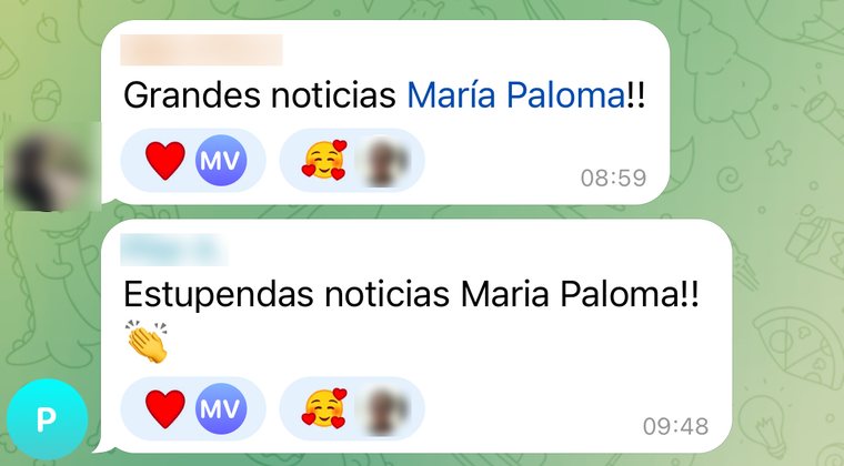 Mensaje de una alumna