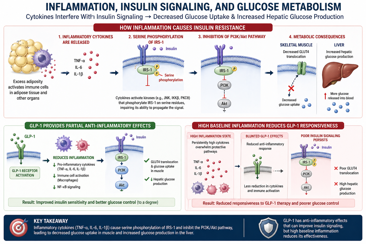 Figure 1: Inflammation, Insulin Signaling, and Glucose Metabolism