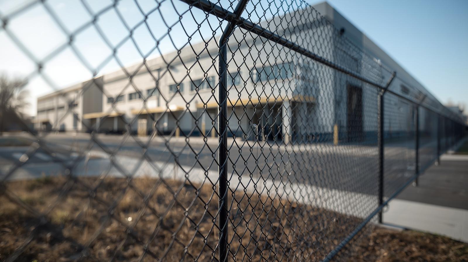 Commercial security fence installed around industrial property in Rockford, IL Commercial security fence installed around industrial property in Rockford, IL