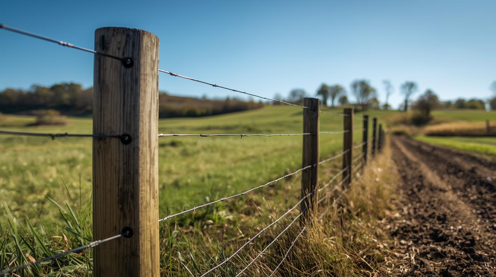 Agricultural fence installation in Winnebago County IL surrounding farmland and livestock pasture. Agricultural fence installation in Winnebago County IL surrounding farmland and livestock pasture.