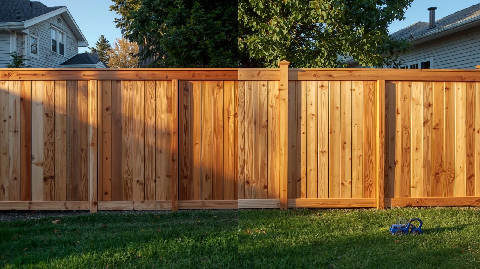Fence installation in Madison WI showing homeowner DIY project compared with professional installation.