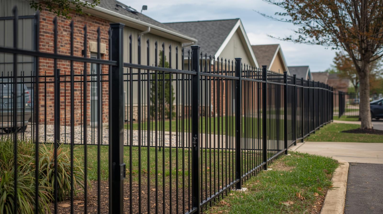 Commercial security fence installed around business property in Rockton IL. Commercial security fence installed around business property in Rockton IL.