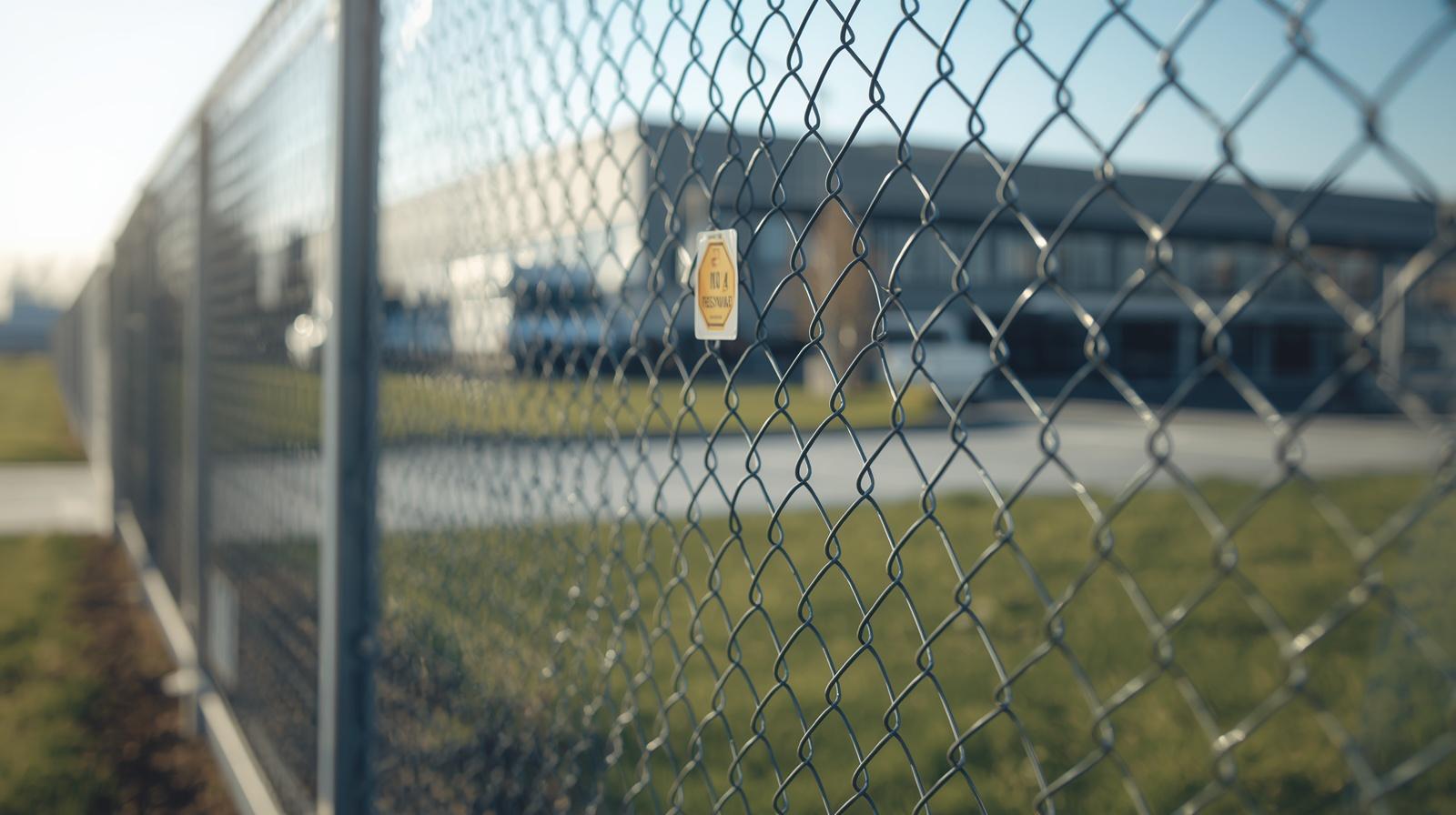 Commercial fence installation in Belvidere IL showing compliance and zoning.
