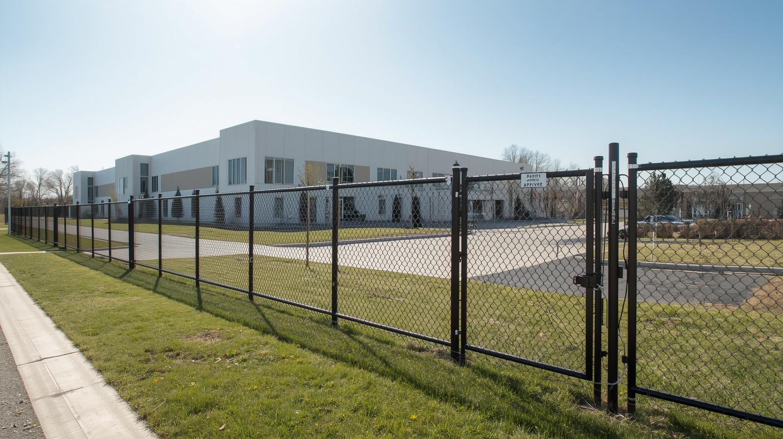 Commercial fencing project in Marengo IL showing site planning and compliance.