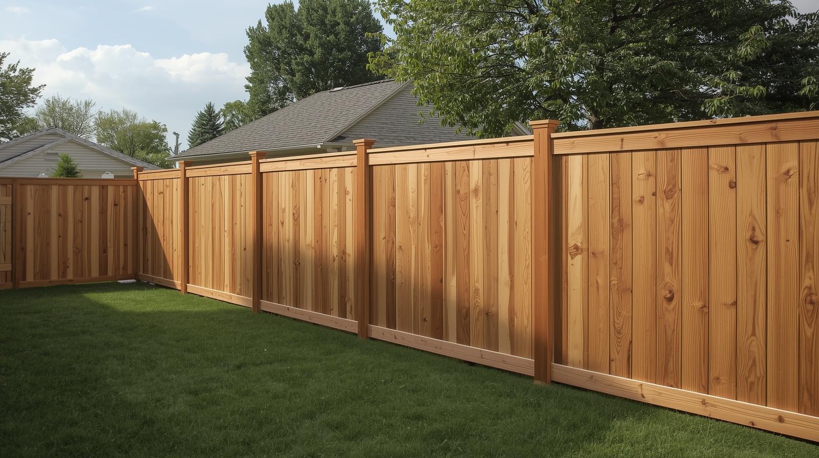 Privacy fence installation with wood, vinyl, and chain link fencing in Loves Park IL.