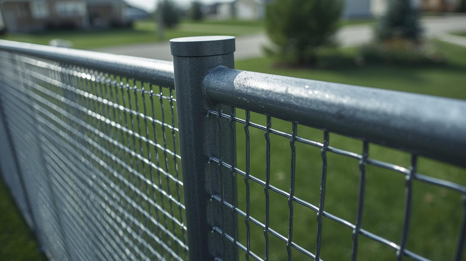 Chain link, steel, and aluminum security fencing installed on property in Beloit WI.