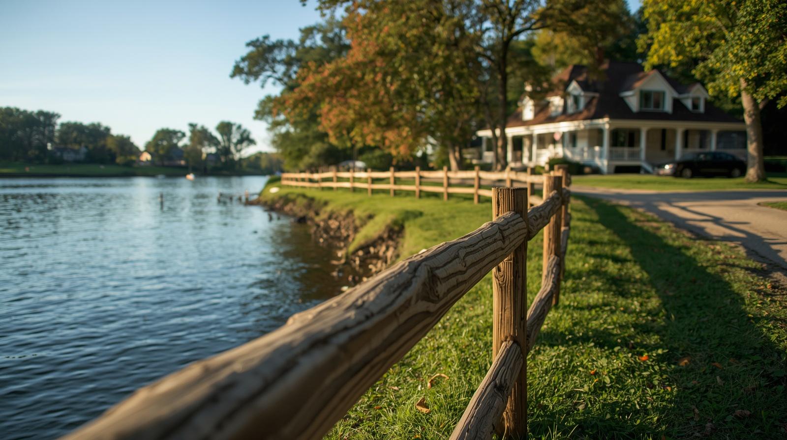 Fence styles for homes and vacation properties in Lake Carroll IL.