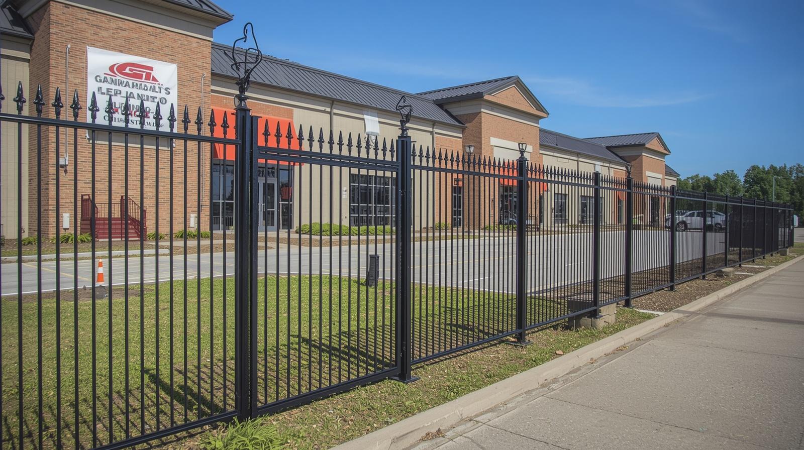 Security fence installation around residential or commercial property in Newark WI.