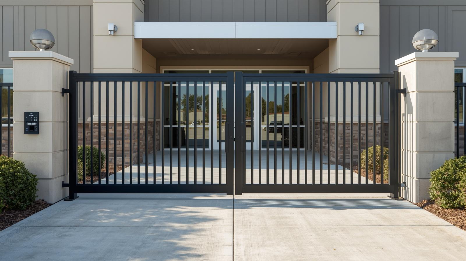 Commercial gate installation with access control system on business property in Avalon WI. Commercial gate installation with access control system on business property in Avalon WI.