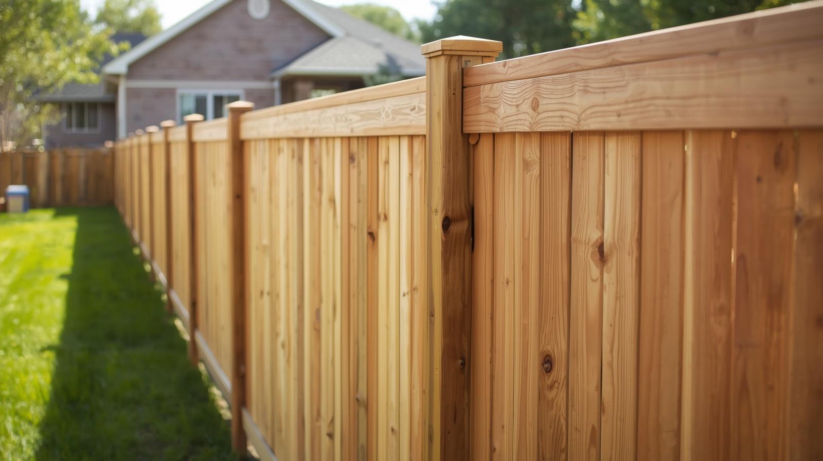 Fence replacement project on residential property in Janesville WI.