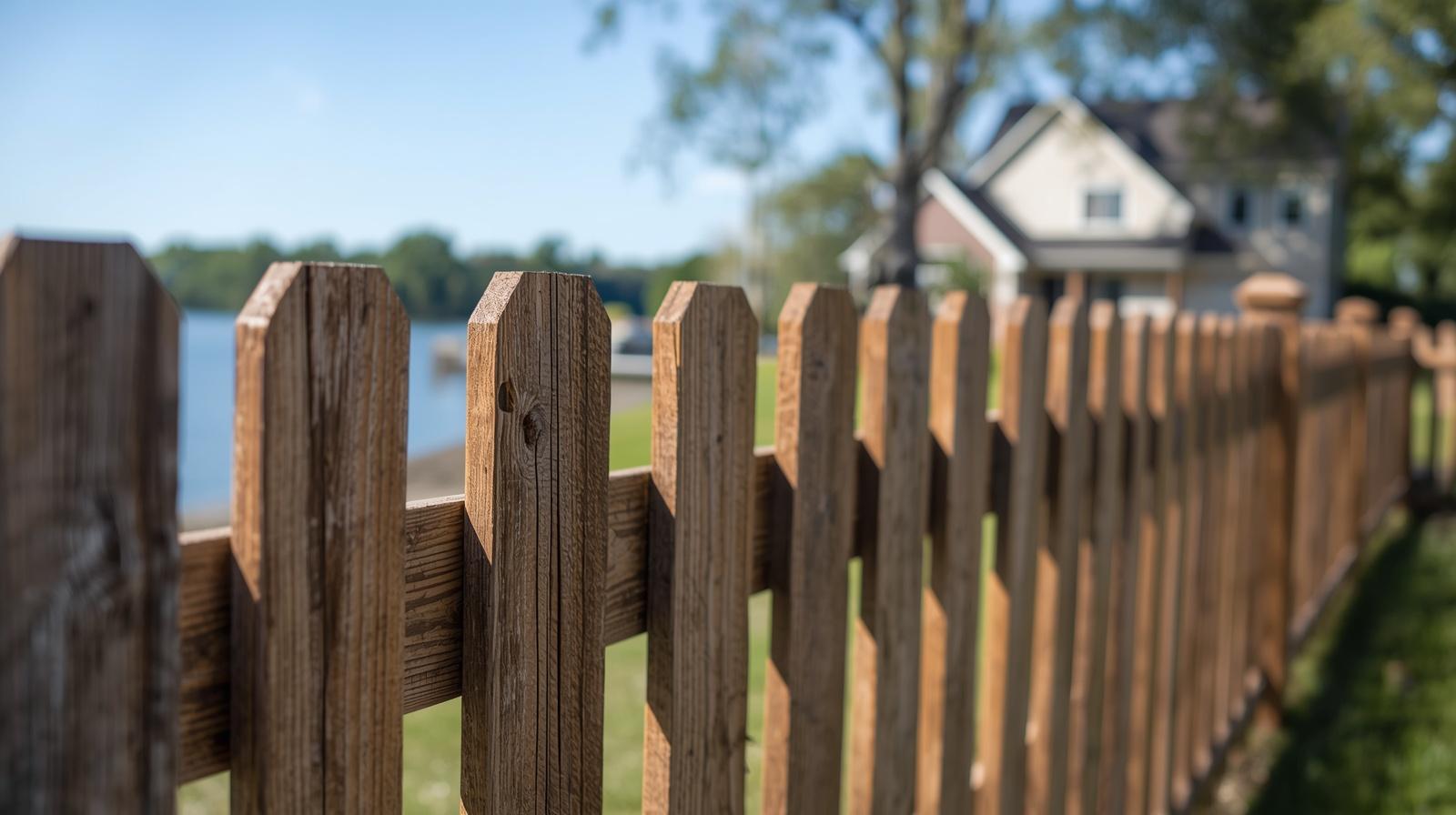 Fence replacement project with new fencing installed on a property in Evansville WI. Fence replacement project with new fencing installed on a property in Evansville WI.