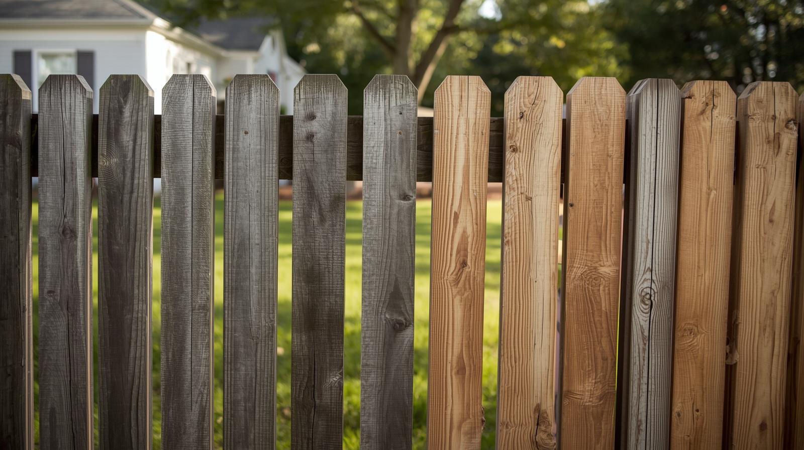 Fence repair addressing weather-damaged fencing on a property in Turtle WI.