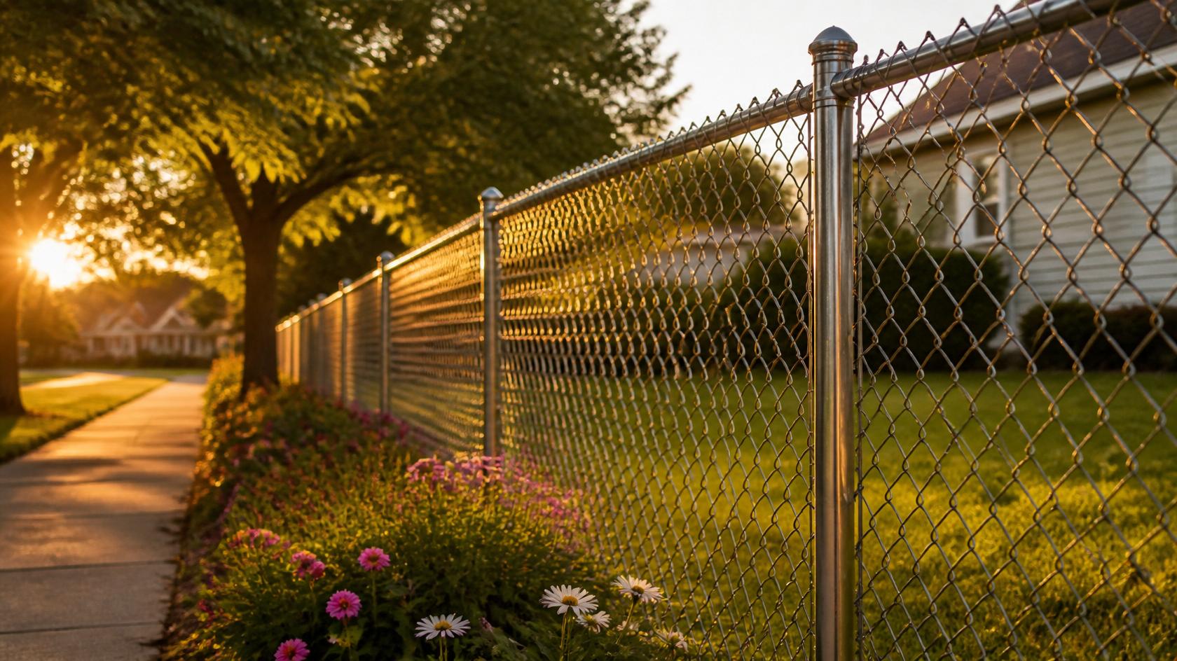 Routine maintenance on a chain link fence in Rockton IL. Routine maintenance on a chain link fence in Rockton IL.