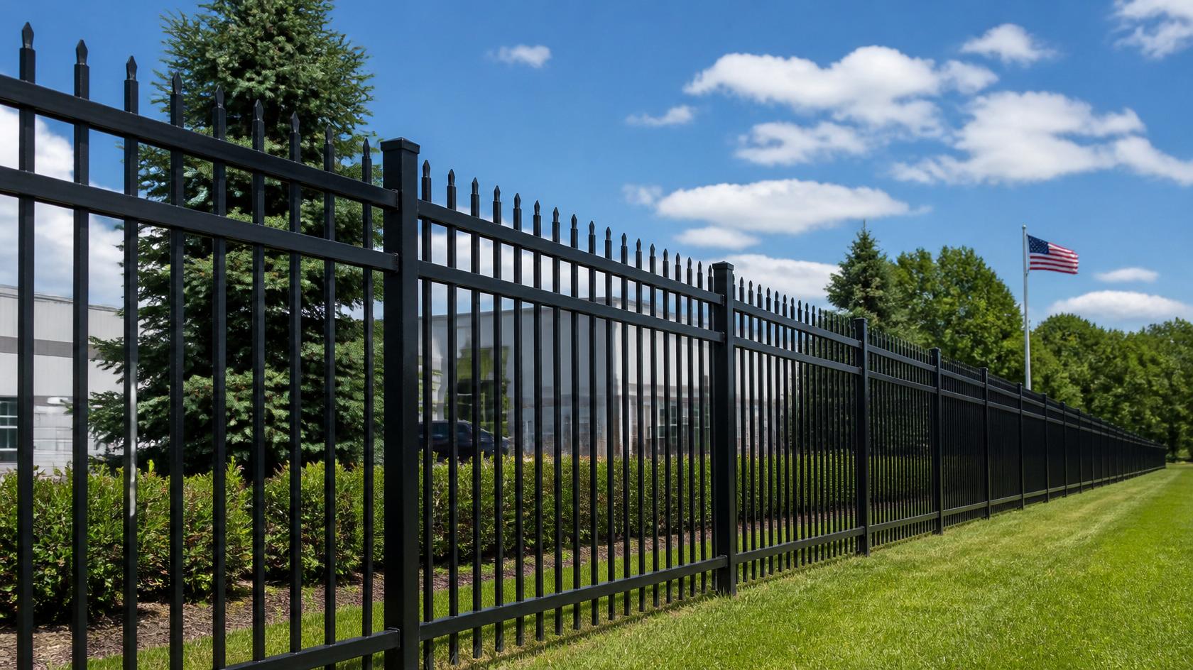 Commercial perimeter fence receiving routine maintenance in Davis Junction IL. Commercial perimeter fence receiving routine maintenance in Davis Junction IL.