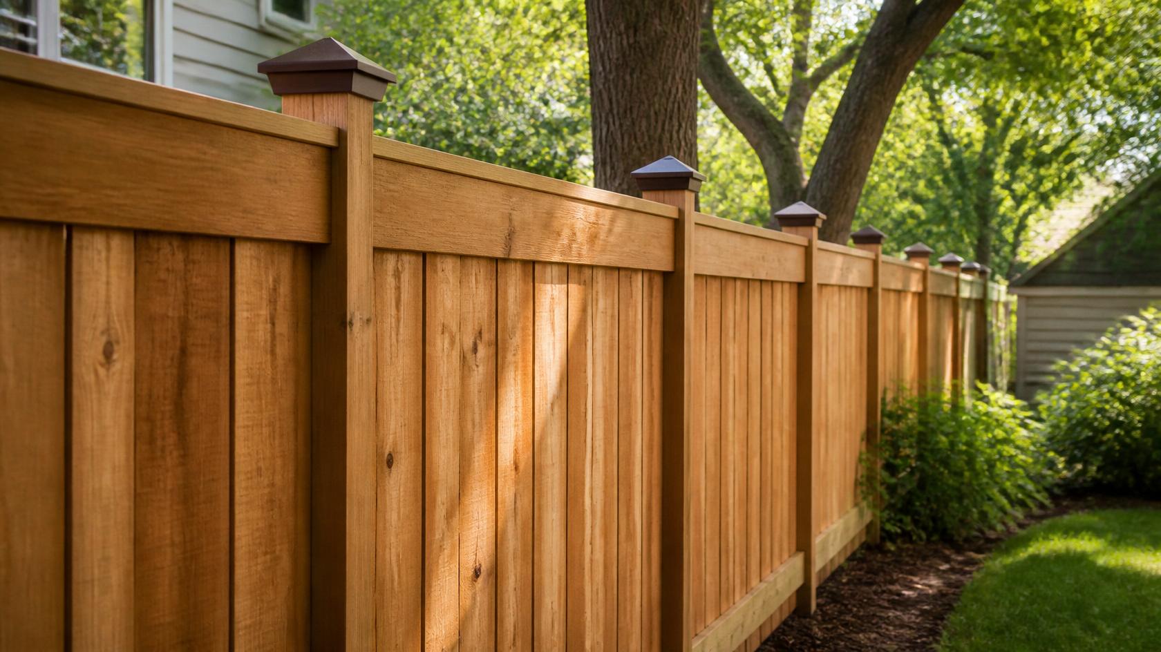 New residential fence installed on a property in Albany WI. New residential fence installed on a property in Albany WI.